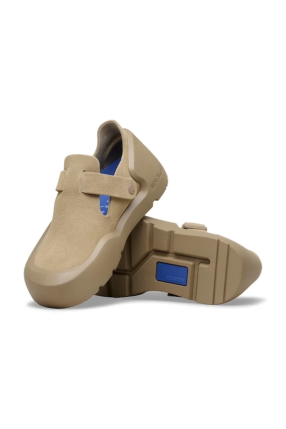 Birkenstock Reykjavik pantofi cu toc plat pentru femei din nubuc 1031794 bej