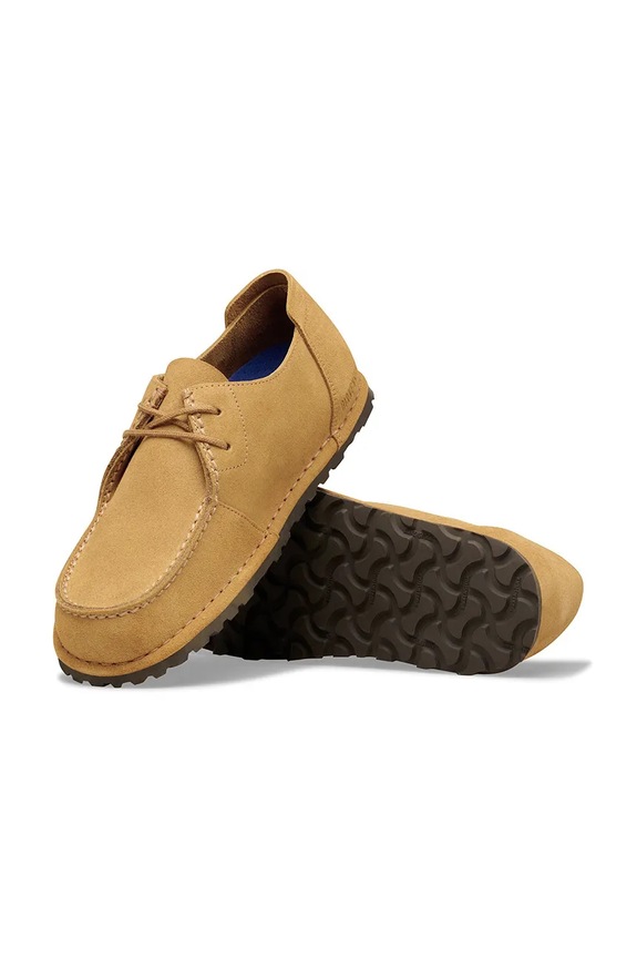 Birkenstock Utti Lace pantofi pentru femei din piele întoarsă 1031561 maro