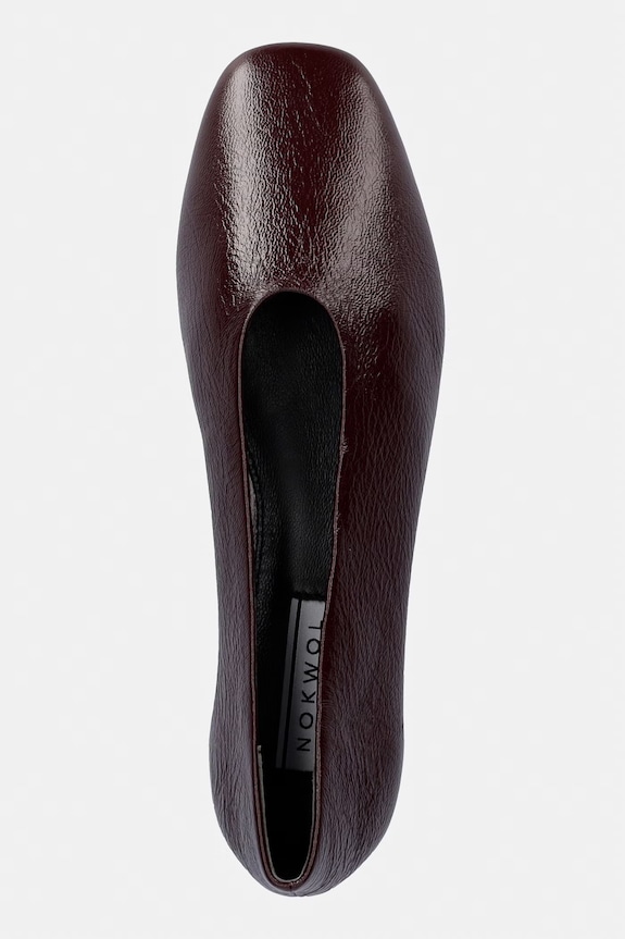 Nokwol baleriny skórzane Art bordowy Art.Burgundy.Leather