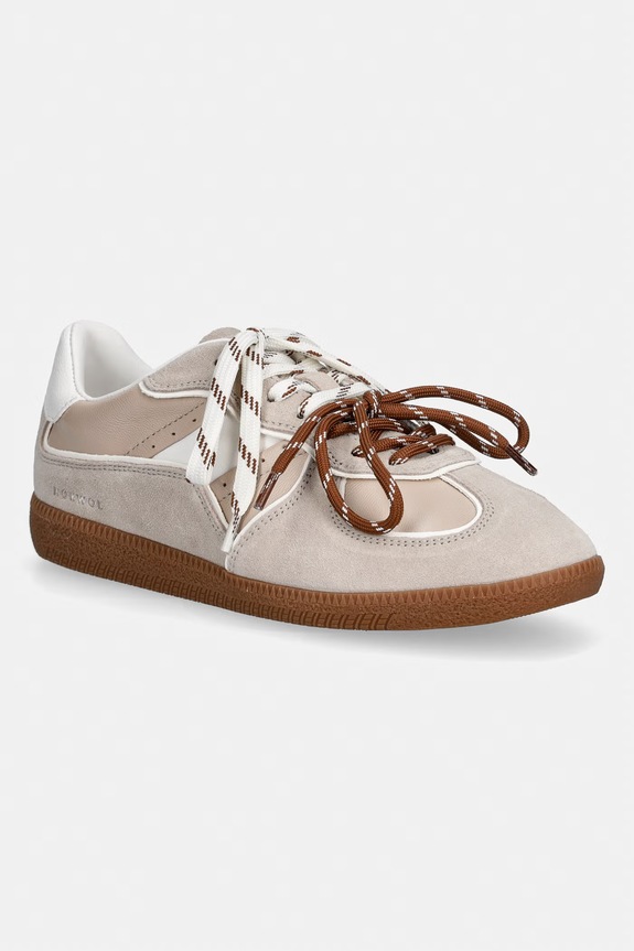 Nokwol sneakersy zamszowe August skóra zamszowa beżowy August.Beige.White