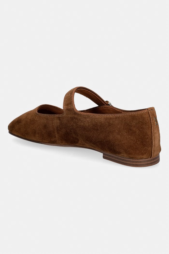 Παπούτσια Μπαλαρίνες σουέτ Nokwol Masa Masa.Chestnut.Suede καφέ