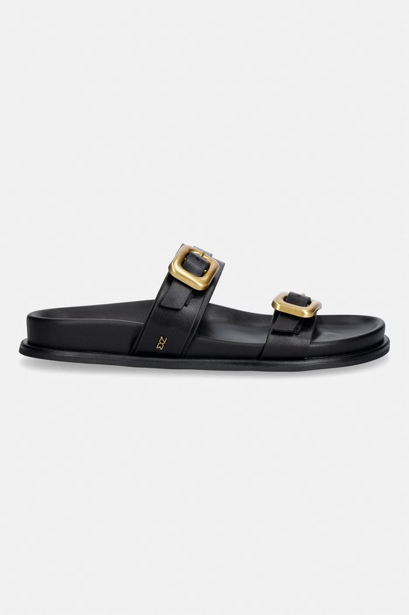 Kožené šľapky Nokwol Zaz Zaz.Black.Leather čierna SS26