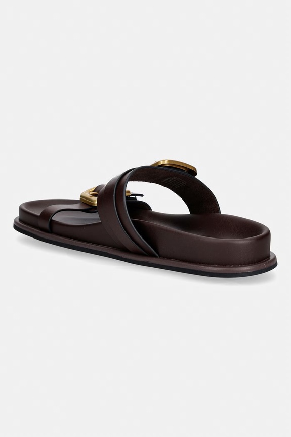 Obuv Kožené šľapky Nokwol Zaz Zaz.Brown.Leather hnedá