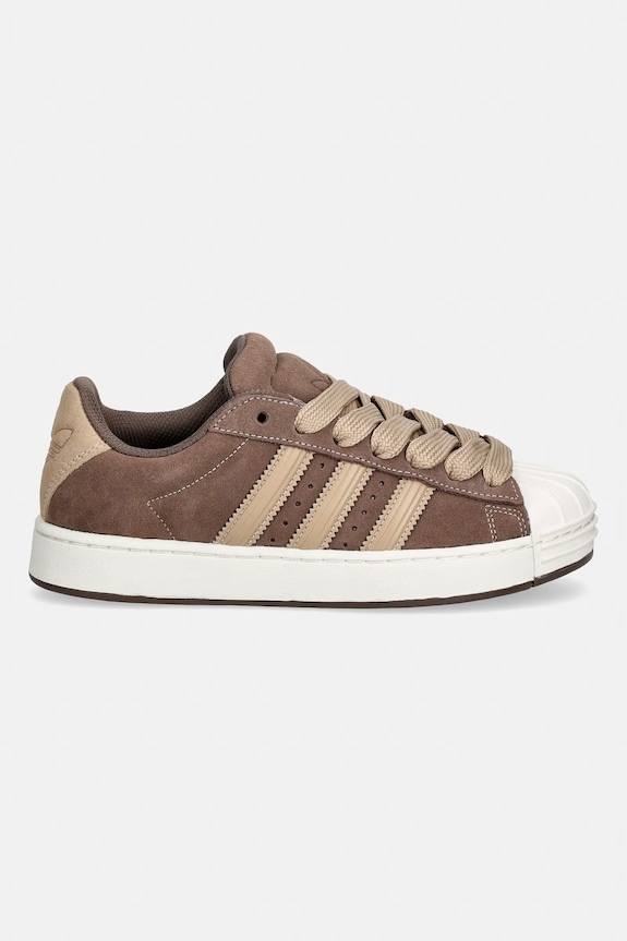 adidas Originals Superstar St sneakers pentru femei din piele întoarsă KI3565 maro SS26