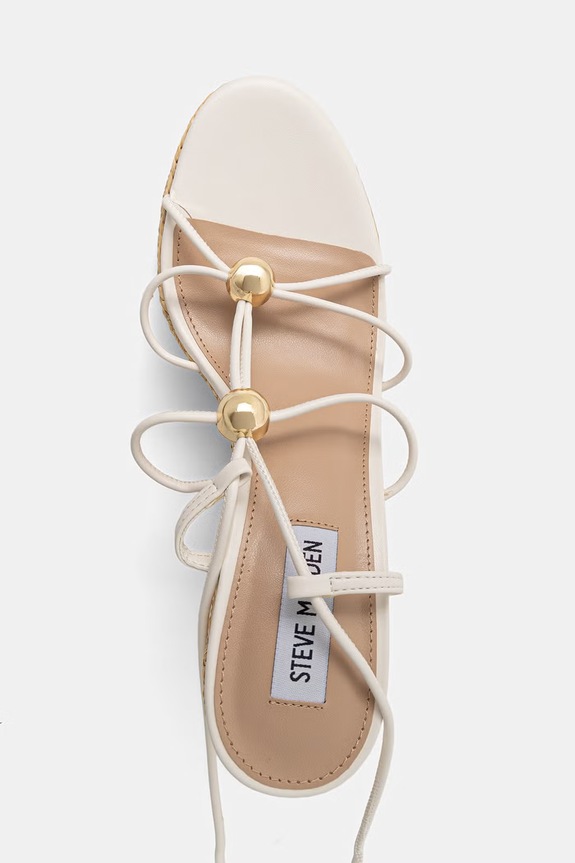 Steve Madden sandały na koturnie Tulym beżowy 11005448.253