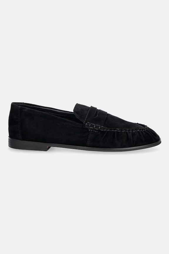 Steve Madden mokasinke za žene od brušene kože Muse 11005231.015 crna SS26