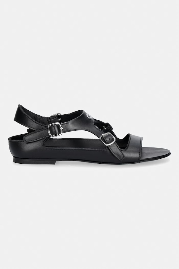 Coperni Buckle On sandale pentru femei din piele COPSH100F6043 negru SS26