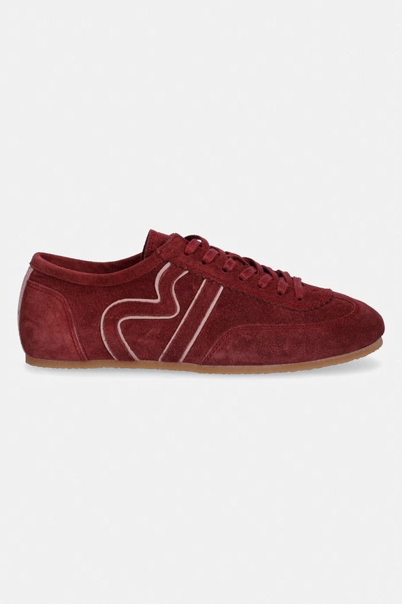 Semišové tenisky Billi Bi A8575 588 Bordo A8575.588.Bordo burgundské SS26