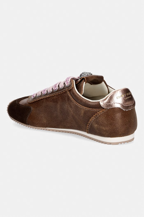 Cipők Kurt Geiger London Islington Sneaker női bőr sportcipő 4396031219 barna