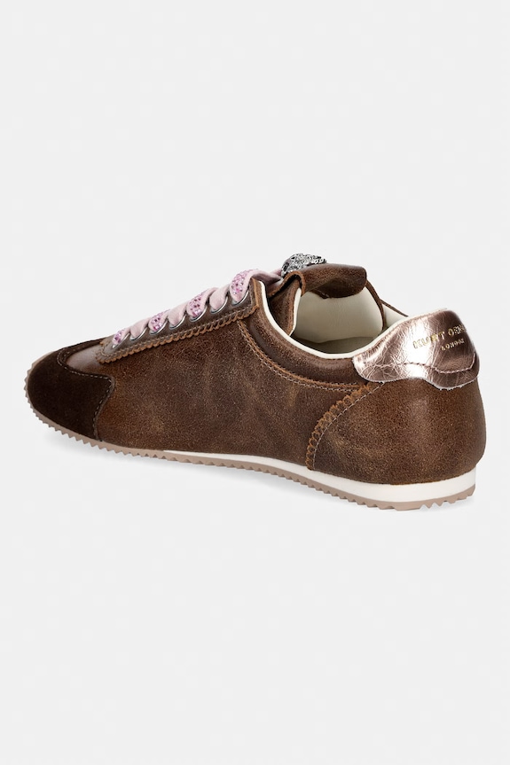 Cipők Kurt Geiger London Islington Sneaker női bőr sportcipő 4396031219 barna