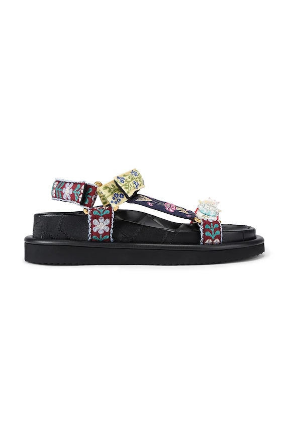Kurt Geiger London sandały na płaskim obcasie damskie Orson Sandal czarny 4461605609