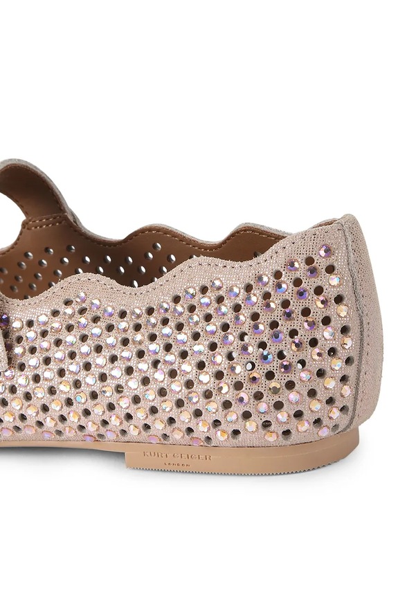 Obuwie Kurt Geiger London baleriny Wavy Mayfair Ballet Flat 5596424209 beżowy