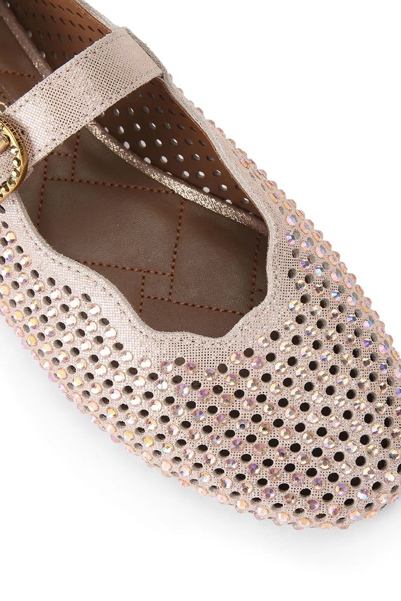 Kurt Geiger London baleriny Wavy Mayfair Ballet Flat beżowy 5596424209