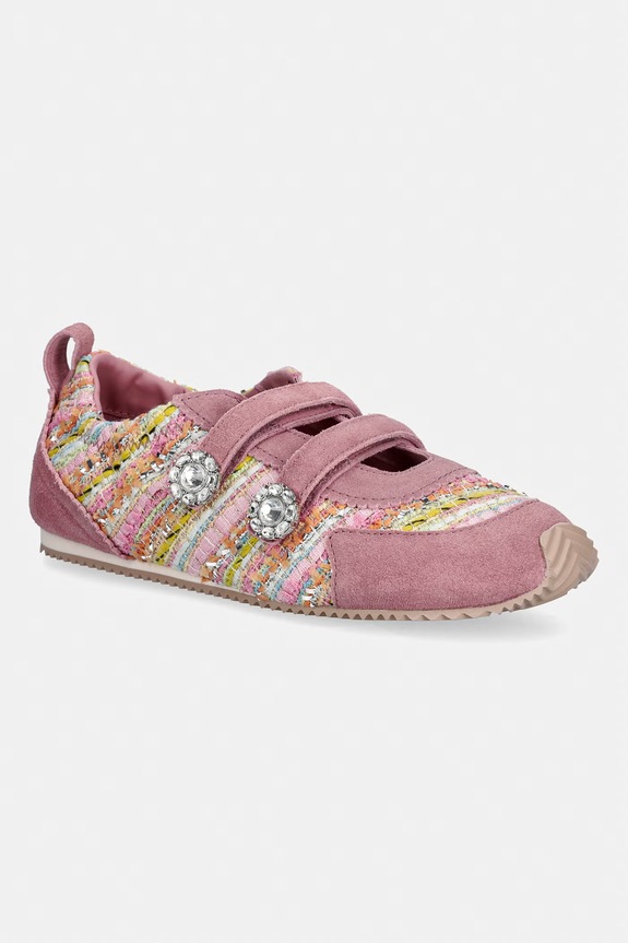 Kurt Geiger London Islington Mary Jane női velúr sportcipő rózsaszín 5597657629