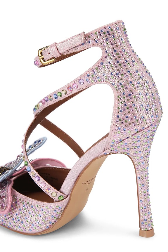 Obuwie Kurt Geiger London szpilki Butterfly Strap Court 5610453069 różowy