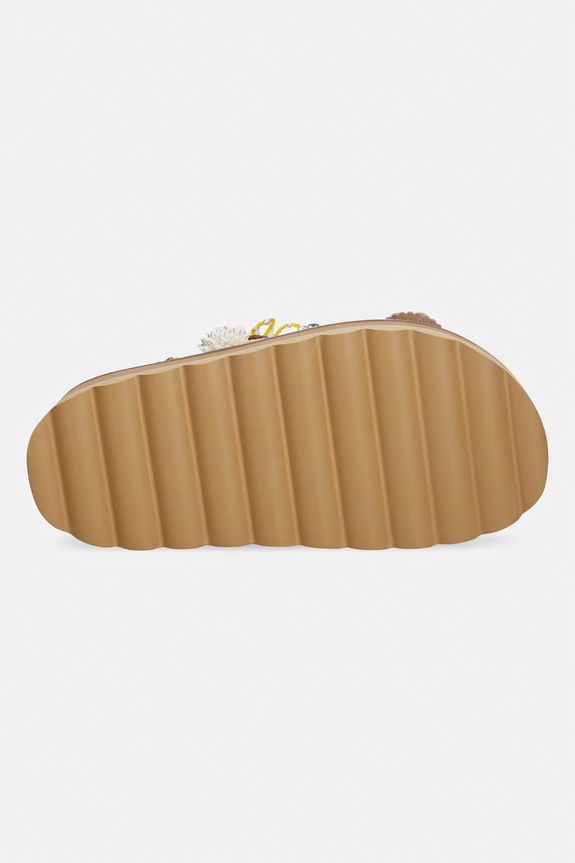 Kurt Geiger London sandale cu platformă pentru femei, din piele Octavia Sling Flatform 5612461109 aur