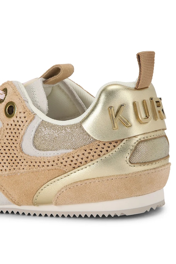 Obuwie Kurt Geiger London Kurt Slim Runner sneakersy damskie skórzane 5613515219 beżowy