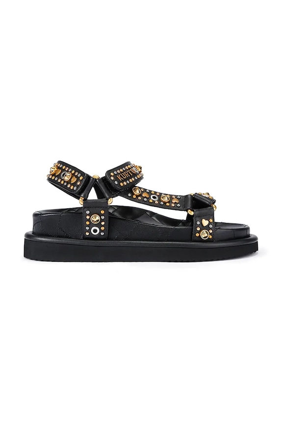 Kurt Geiger London sandali da donna in pelle Orson Sandal nero 4461609109