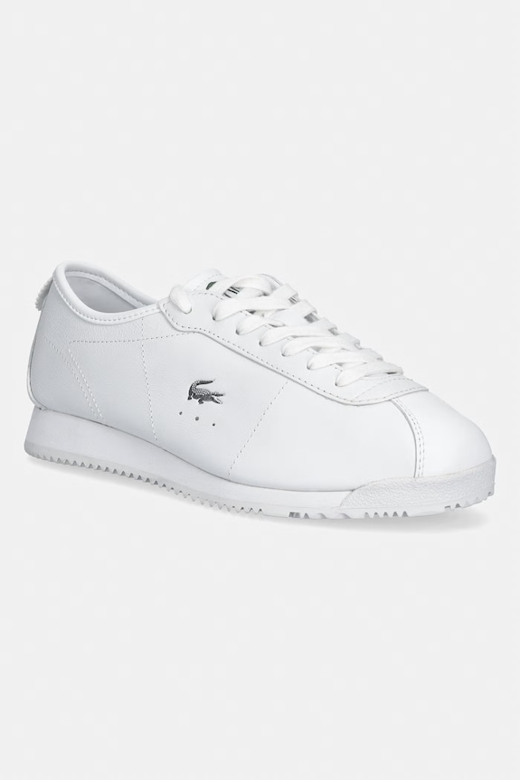 Kožené tenisky Lacoste Club-Low plochá biela 49SFA0120.21G