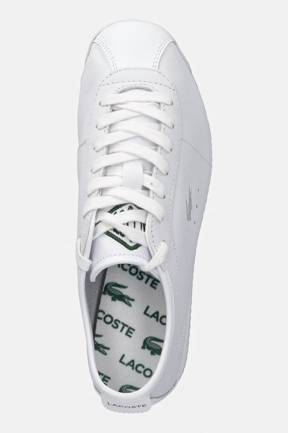 Kožené tenisky Lacoste Club-Low biela 49SFA0120.21G