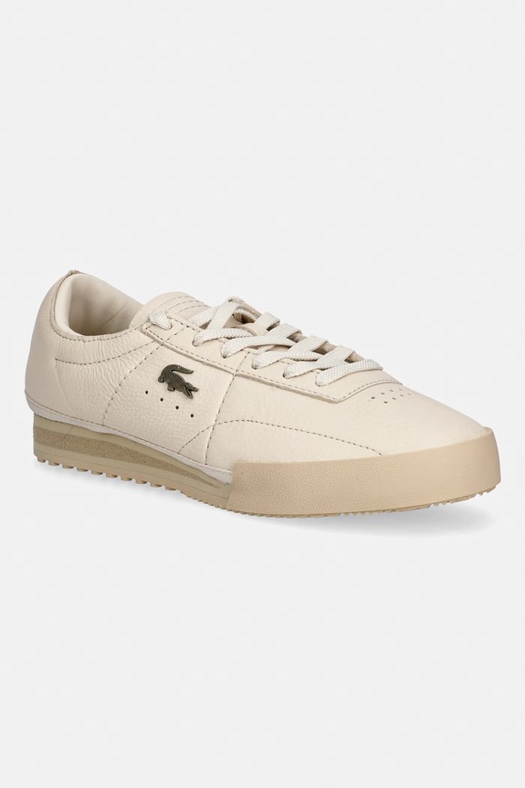 Lacoste sneakers din piele Aura Planet friendly bej 50SFA0161.2R2