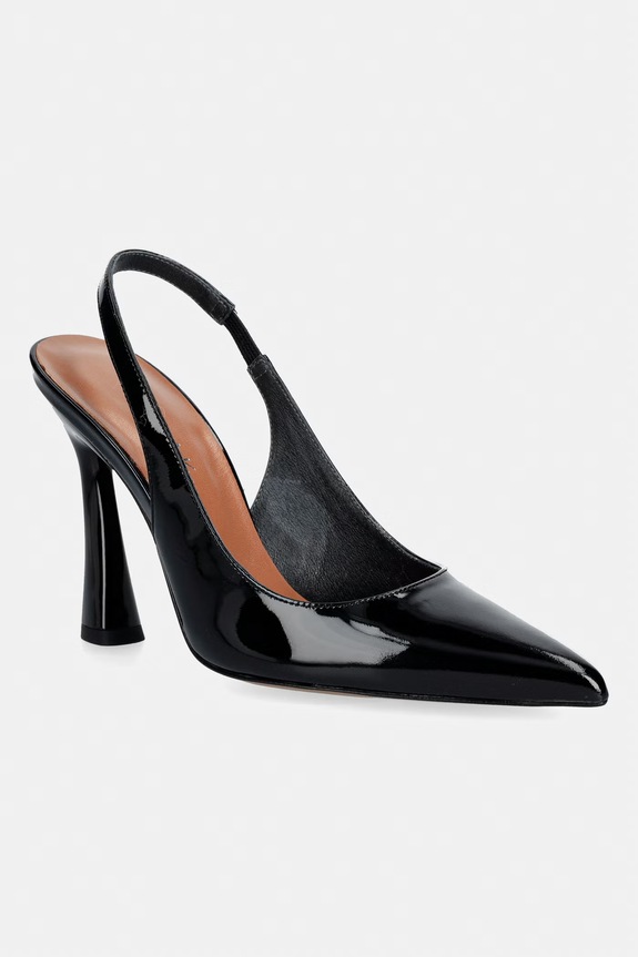 Jonak szpilki skórzane DRESSY VERNIS czarny 3400179