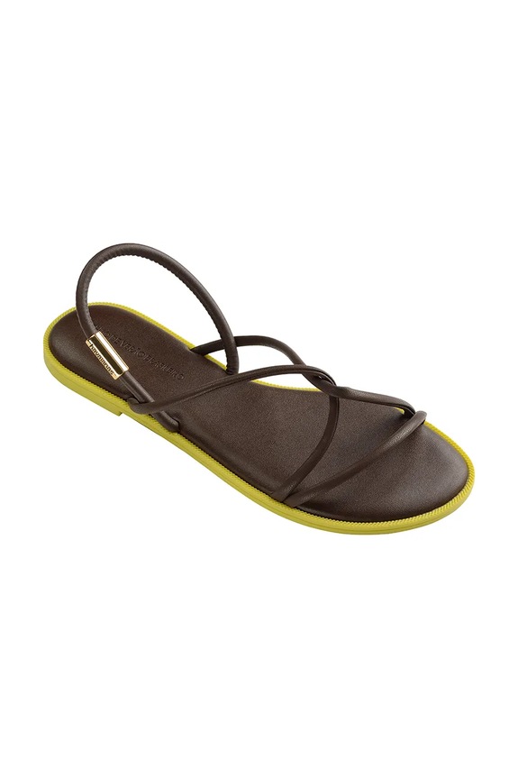 Havaianas sandale cu toc plat pentru femei UNA MANGA 4149609.0727 maro SS26