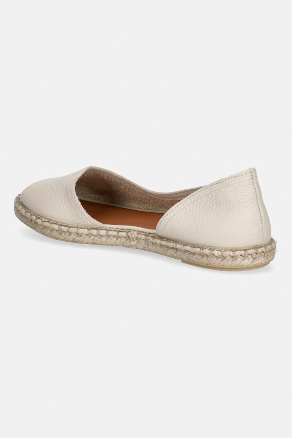 Încălțăminte Verbenas espadrile pentru femei, din piele CRUZ NUCLEO/GAL 0300521073.CRUDO bej