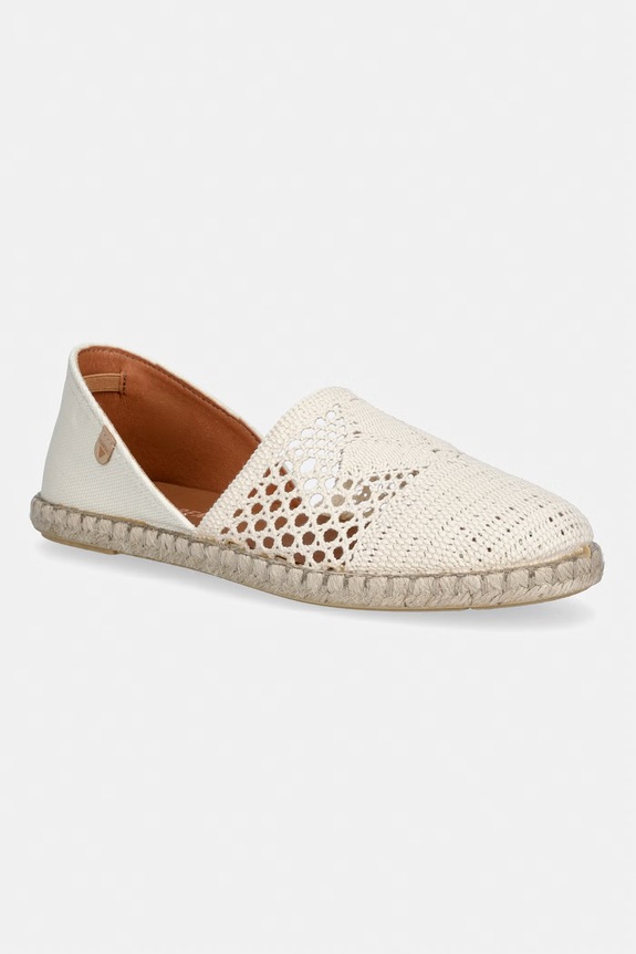 Verbenas espadrile damske CARMEN CROCHET-LINO/PARIS bej 0300580561.CRUDO