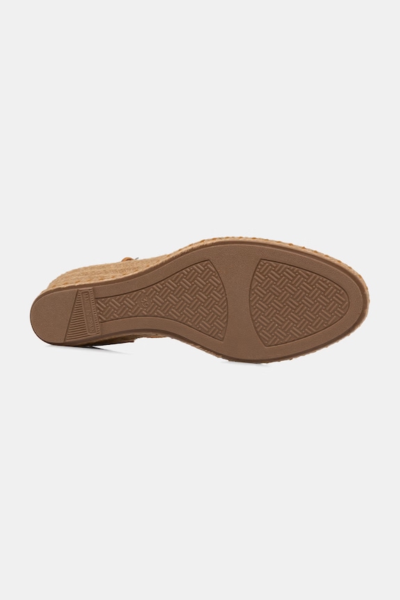 Verbenas espadryle na koturnie damskie zamszowe MALENA SERRAJE/TAN 0601540785.SETTER brązowy