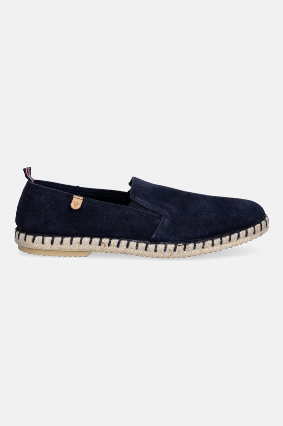 Verbenas espadrilky pánske semišové TOM SERRAJE 7500040001.MARINO tmavomodrá SS26