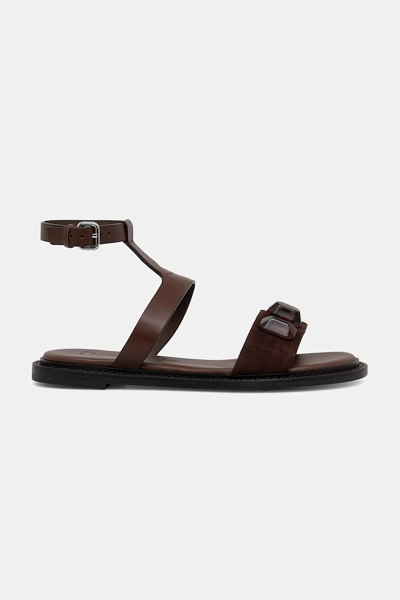 Weekend Max Mara sandale pentru femei. din piele Wkaasta 2615521075600.COCOA maro SS26