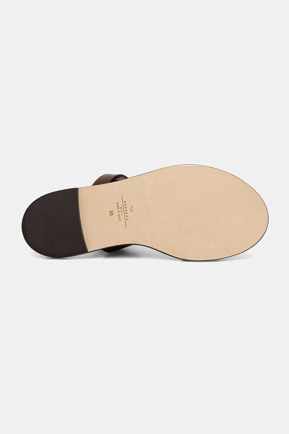 Weekend Max Mara sandale pentru femei. din piele Wkaasta 2615521075600.COCOA maro