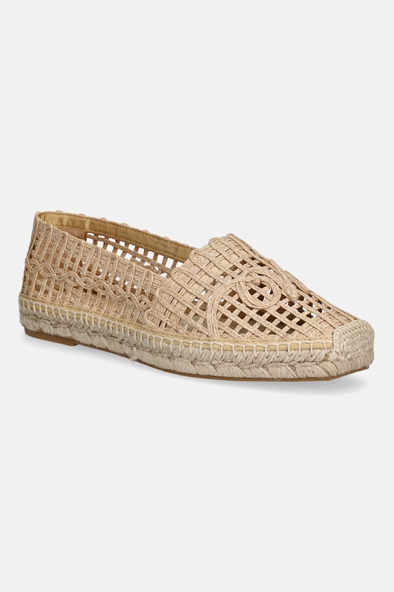 Weekend Max Mara espadryle damskie Wkailmes beżowy 2615521135600.TOBACCO