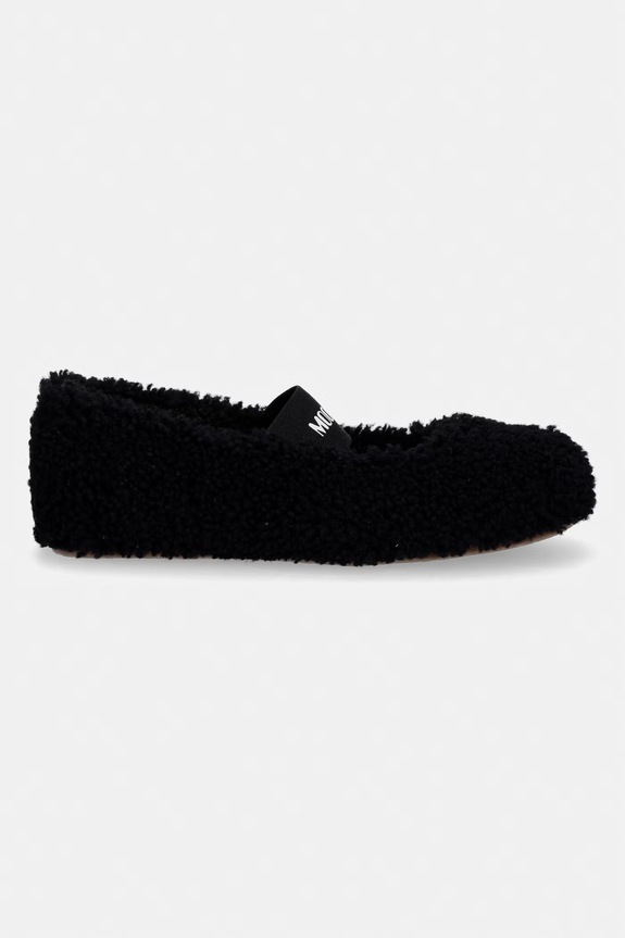 Moon Boot baleriny MB SHEARLING BALLERINA 80D2400010.N001 czarny SS26