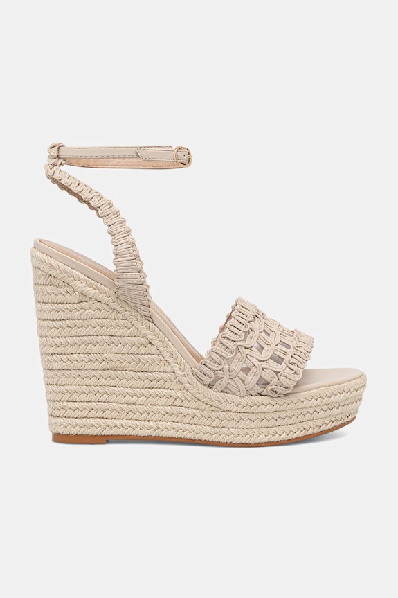 Twinset sandale wedges 261TGT076.00059 bej SS26