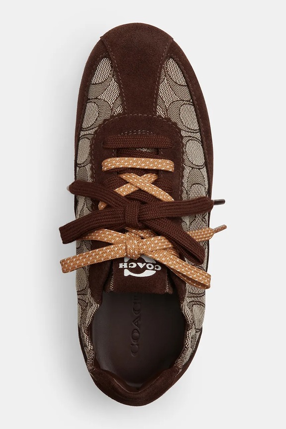 Coach Coach Soft Sneaker With Signature Jacquard sneakersy damskie brązowy CEE52.VJN