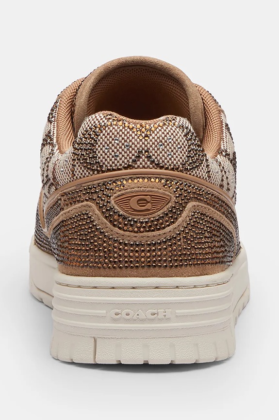 Obuwie Coach Coach All Over Crystals Signature sneakersy damskie CEG68.E28 brązowy