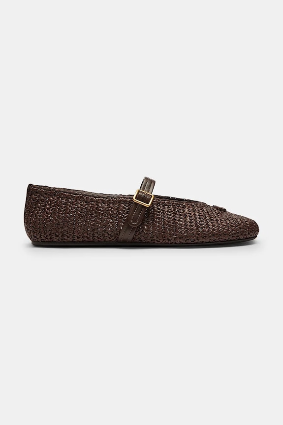 Coach baleriny Sculpted C Raffia Soft Mary Jane brązowy CEF18.MPL
