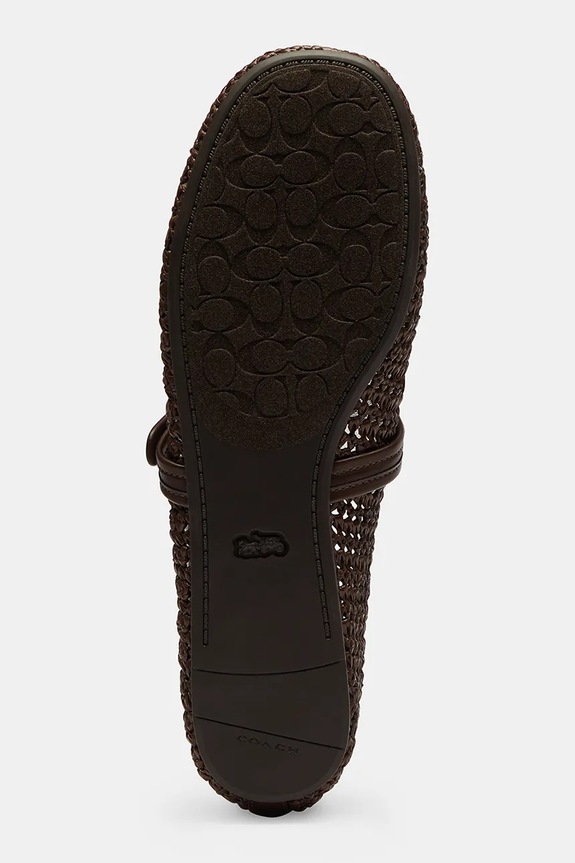 Coach baleriny Sculpted C Raffia Soft Mary Jane CEF18.MPL brązowy