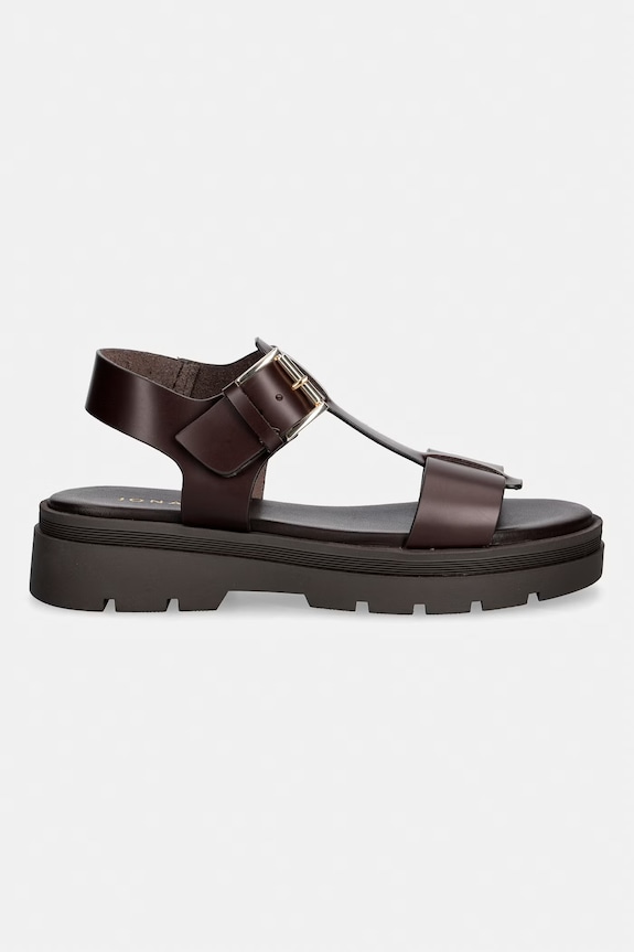 Jonak női platformos bőr szandál LISBONNE CUIR 3800333 barna SS26