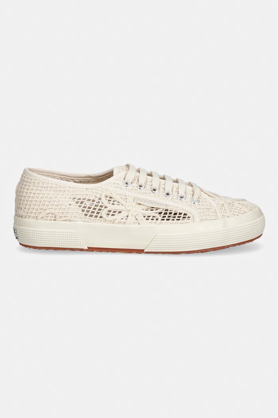 Superga 2750 NET FLOWER CROCHET tenisky dámske S3148SW.AAG béžová SS26