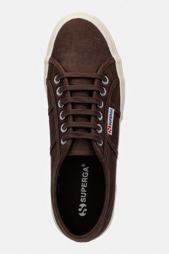 Superga 2750 LINEN tenisky dámske hnedá S6138IW.A0K