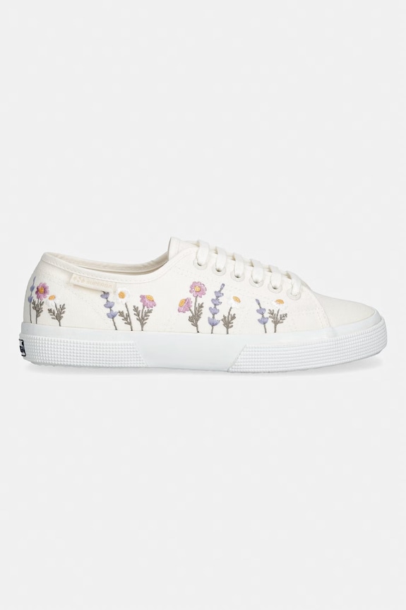 Superga 3750 FLOWER EMBROIDERY LEGGERA teniske ženske S8161ZW.AA5 bež SS26