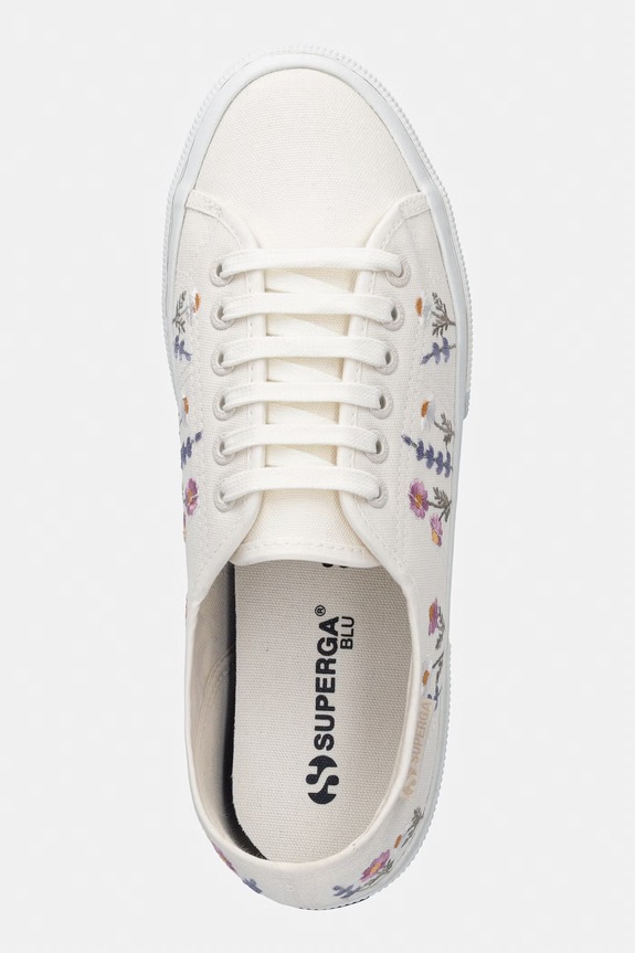 Superga 3750 FLOWER EMBROIDERY LEGGERA teniske ženske bež S8161ZW.AA5
