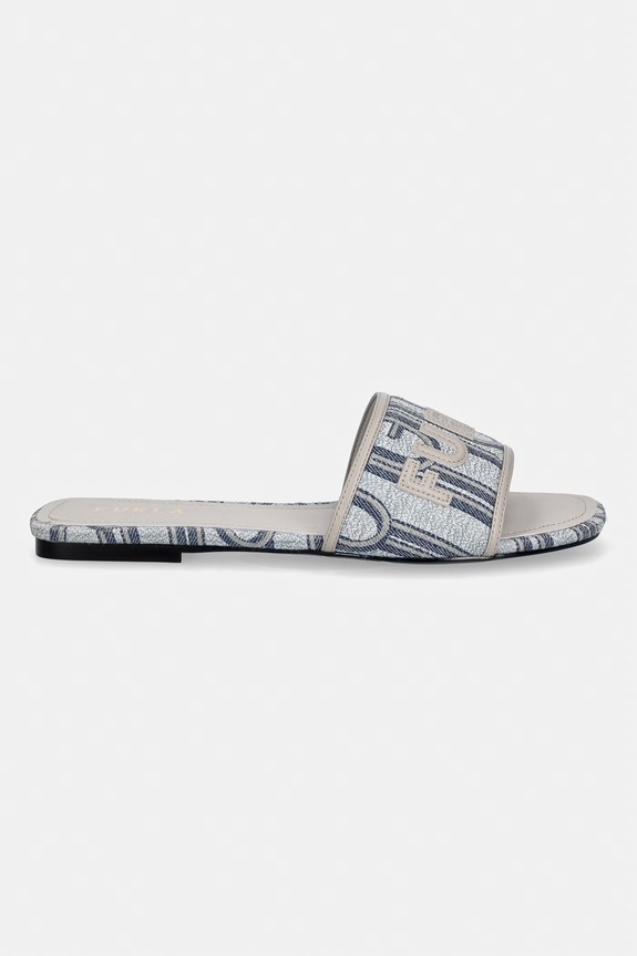 Furla papuci cu toc plat pentru femei Brezza YL55BRE.BX4556.5061S gri SS26