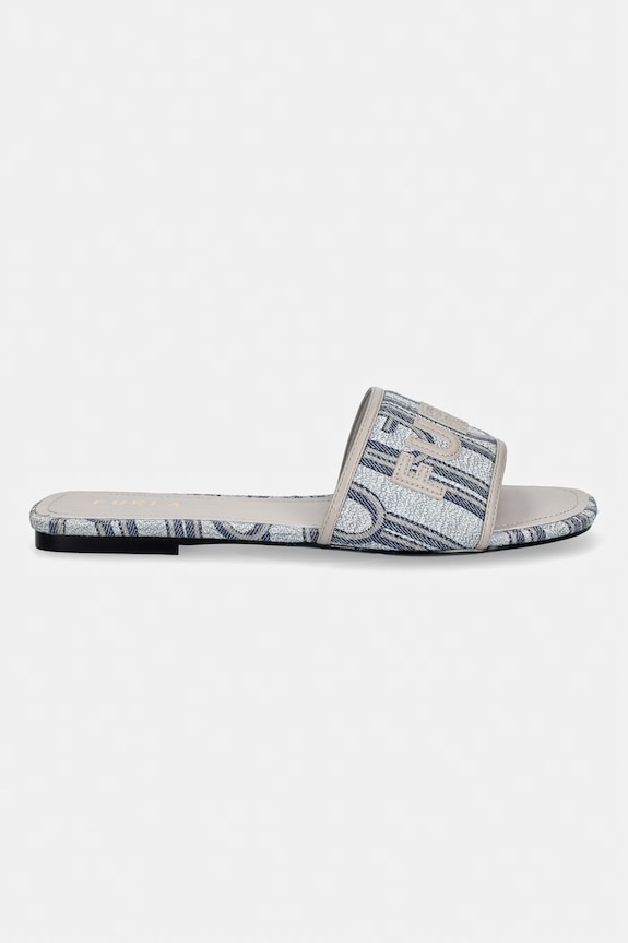 Furla papuci cu toc plat pentru femei Brezza YL55BRE.BX4556.5061S gri SS26