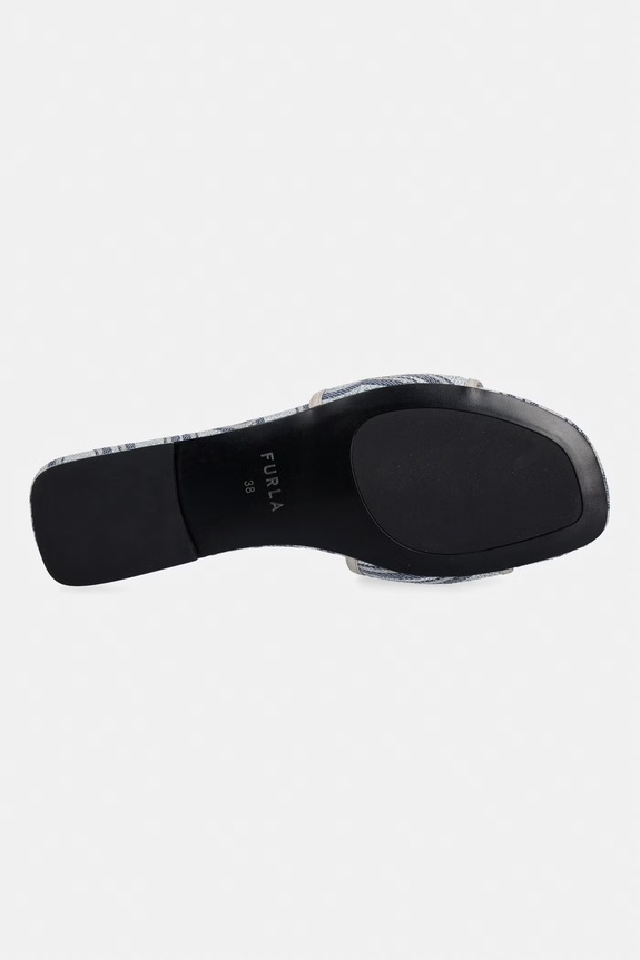Furla papuci cu toc plat pentru femei Brezza YL55BRE.BX4556.5061S gri
