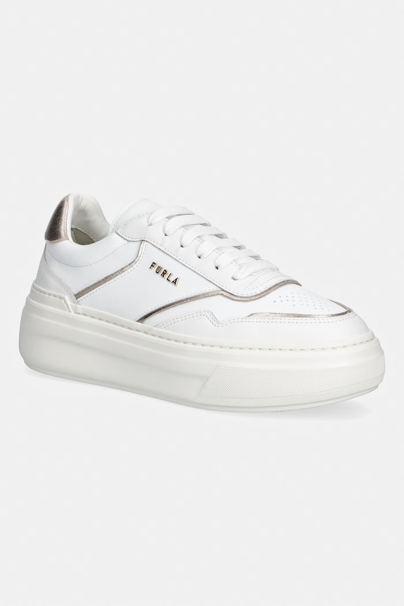 Furla Nuage sneakersy damskie skórzane biały YK73NUA.BX4471.3304S