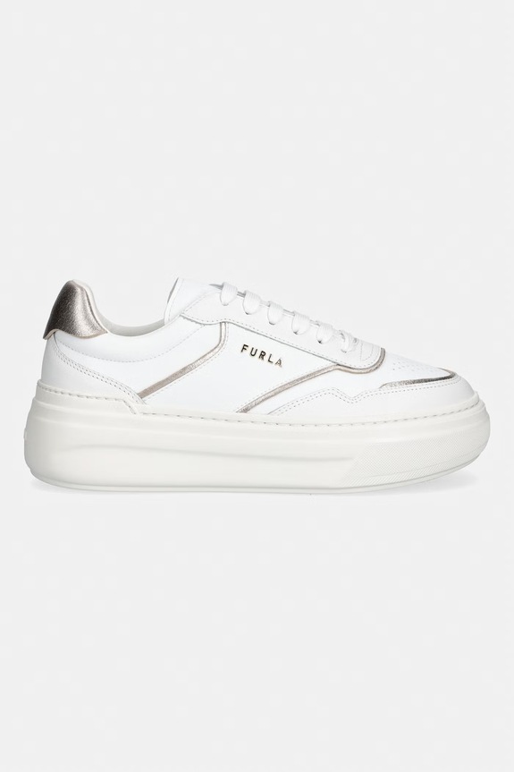 Furla Nuage sneakersy damskie skórzane YK73NUA.BX4471.3304S biały SS26
